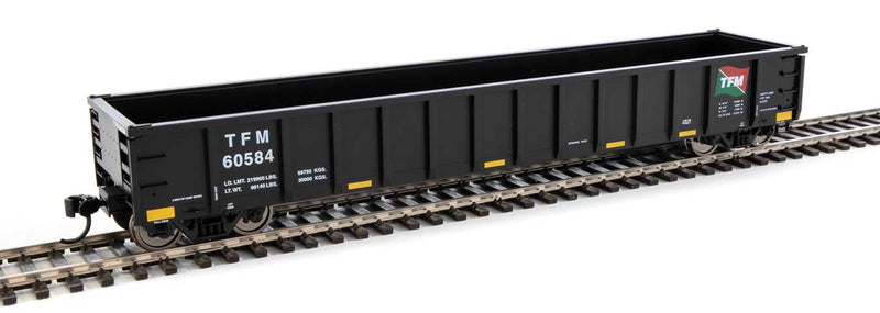 53' Railgon Gondola - Ready To Run -- Transportacion Ferroviaria Mexicana #60584-1