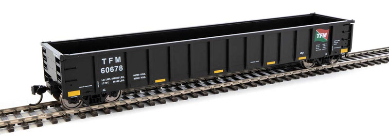 53' Railgon Gondola - Ready To Run -- Transportacion Ferroviaria Mexicana #60678-1