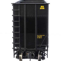 73'3" Greenville 7,000 Cubic Foot Wood Chip Hopper - Ready to Run -- Meridian & Bigbee #2005