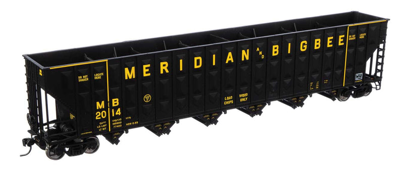73'3" Greenville 7,000 Cubic Foot Wood Chip Hopper - Ready to Run -- Meridian & Bigbee #2014-1