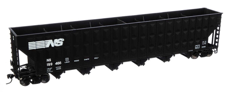 73'3" Greenville 7,000 Cubic Foot Wood Chip Hopper - Ready to Run -- Norfolk Southern #199466-1