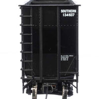 73'3" Greenville 7,000 Cubic Foot Wood Chip Hopper - Ready to Run -- Southern Railway #134642 (black, white; small name & number)
