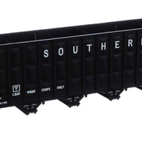 73'3" Greenville 7,000 Cubic Foot Wood Chip Hopper - Ready to Run -- Southern Railway #134720 (black, white; small name & number)