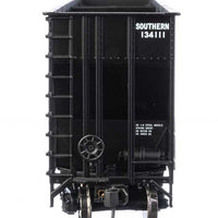 73'3" Greenville 7,000 Cubic Foot Wood Chip Hopper - Ready to Run -- Southern Railway #134720 (black, white; small name & number)