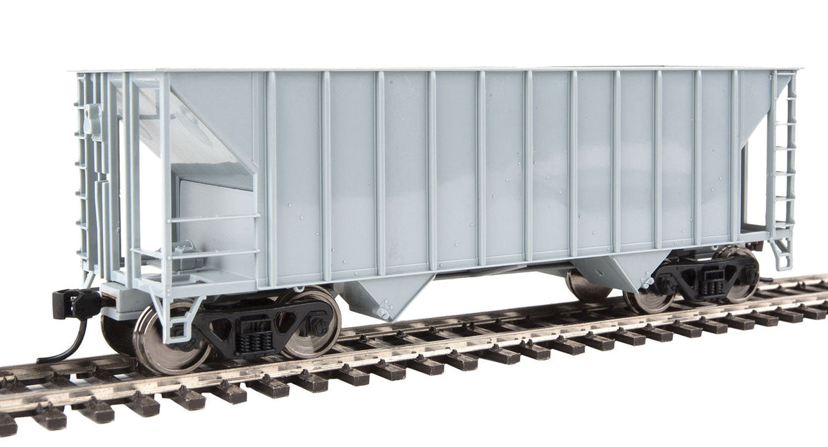 34' 100-Ton 2-Bay Hopper - Ready to Run -- Undecorated-1