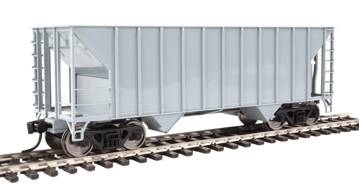 34' 100-Ton 2-Bay Hopper - Ready to Run -- Undecorated-2