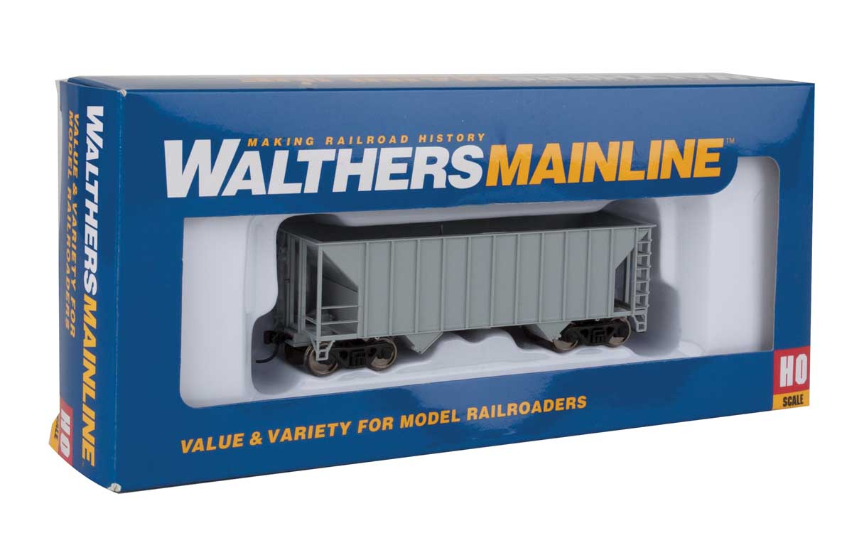 34' 100-Ton 2-Bay Hopper - Ready to Run -- Undecorated-5
