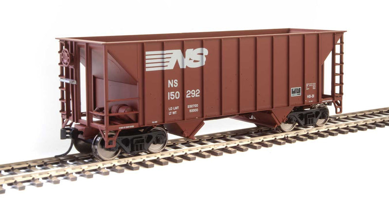 34' 100-Ton 2-Bay Hopper - Ready to Run -- Norfolk Southern #150292-1