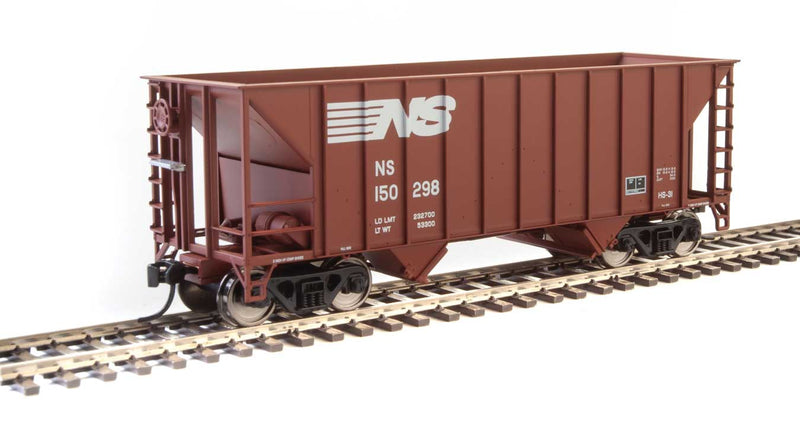 34' 100-Ton 2-Bay Hopper - Ready to Run -- Norfolk Southern #150298-1