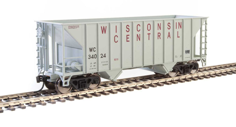 34' 100-Ton 2-Bay Hopper - Ready to Run -- Wisconsin Central #34024-1