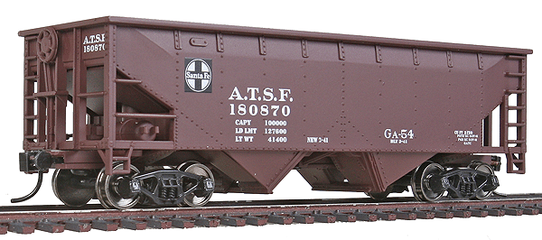 34' 2-Bay Offset Hopper - Ready to Run -- Santa Fe #180870 (Boxcar Red)