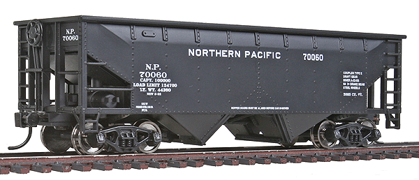 36' 2-Bay Offset Hopper - Ready to Run -- Northern Pacific #70060 (black)