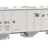 50' Pullman-Standard PS-2 2893 3-Bay Covered Hopper - Ready to Run -- Denver & Rio Grande Western(TM) #18198