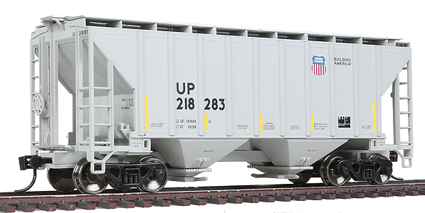 37' 2980 Cubic-Foot 2-Bay Covered Hopper - Ready to Run -- Union Pacific(R) #218283