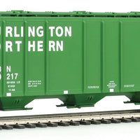 54' PS2-CD 4427 Low-Side Covered Hopper - Ready to Run -- Burlington Northern #439217 (green, white)