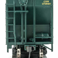 54' PS2-CD 4427 Low-Side Covered Hopper - Ready to Run -- Chicago & North Western(TM) #170840 (green, yellow, black; Railway Logo)