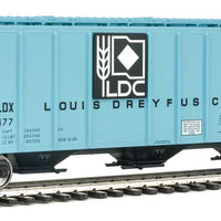 54' PS2-CD 4427 Low-Side Covered Hopper - Ready to Run -- Louis Dreyfus Corporation TLDX #5477 (blue, black, white; Logo on Plate)