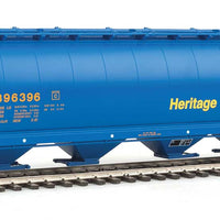 59' Cylindrical Hopper - Ready to Run -- Heritage Fund ALNX #396396 (blue, yellow, orange; Logo)