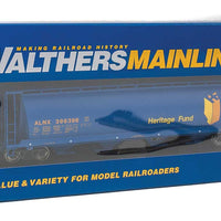 59' Cylindrical Hopper - Ready to Run -- Heritage Fund ALNX #396396 (blue, yellow, orange; Logo)