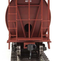 59' Cylindrical Hopper, Trough Hatches - Ready to Run -- Burlington Northern Santa Fe #421781 (oxide, white; Circle-Cross Logo)