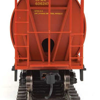 59' Cylindrical Hopper, Trough Hatches - Ready to Run -- Canadian Wheat Board CPWX #606247 (brown, yellow; Double Wheat Sheaf)