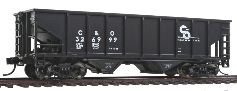 36' 2-Bay Ribbed Hopper - Ready To Run -- Chesapeake & Ohio #326999-1