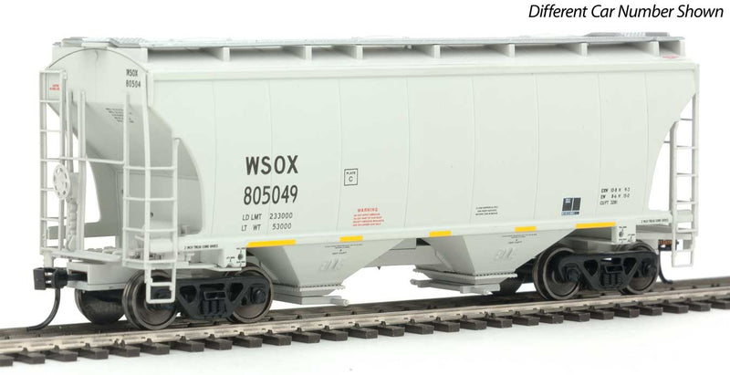 39' Trinity 3281 2-Bay Covered Hopper - Ready-to-Run -- Wells Fargo First Union Rail WSOX #804840