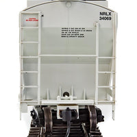 39' Trinity 3281 2-Bay Covered Hopper - Ready-to-Run -- NorRail Ciment Quebec Inc. NRLX #34069 (gray, black, red)