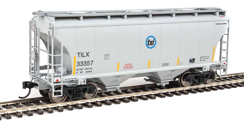 39' Trinity 3281 2-Bay Covered Hopper - Ready to Run -- Trinity Industries Leasing TILX #33357-1