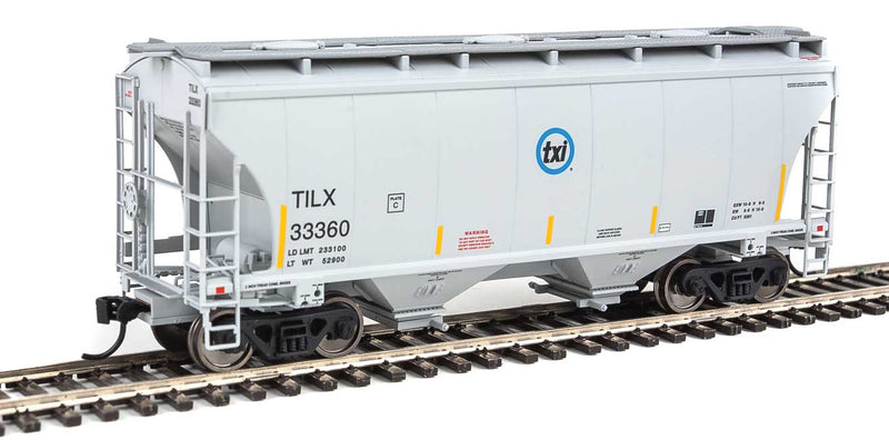 39' Trinity 3281 2-Bay Covered Hopper - Ready to Run -- Trinity Industries Leasing TILX #33360-1