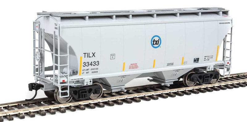 39' Trinity 3281 2-Bay Covered Hopper - Ready to Run -- Trinity Industries Leasing TILX #33433-1
