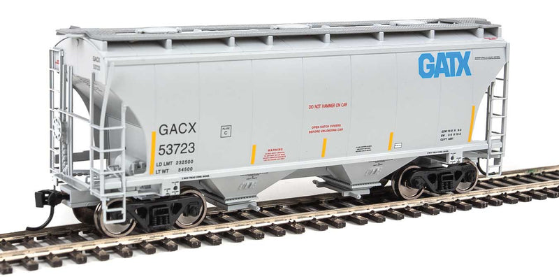 39' Trinity 3281 2-Bay Covered Hopper - Ready to Run -- GATX Corporation GACX #53723-1