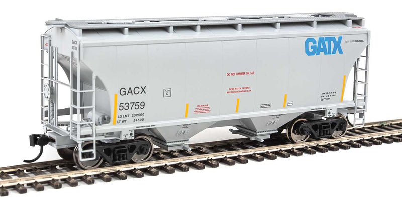 39' Trinity 3281 2-Bay Covered Hopper - Ready to Run -- GATX Corporation GACX #53759-1