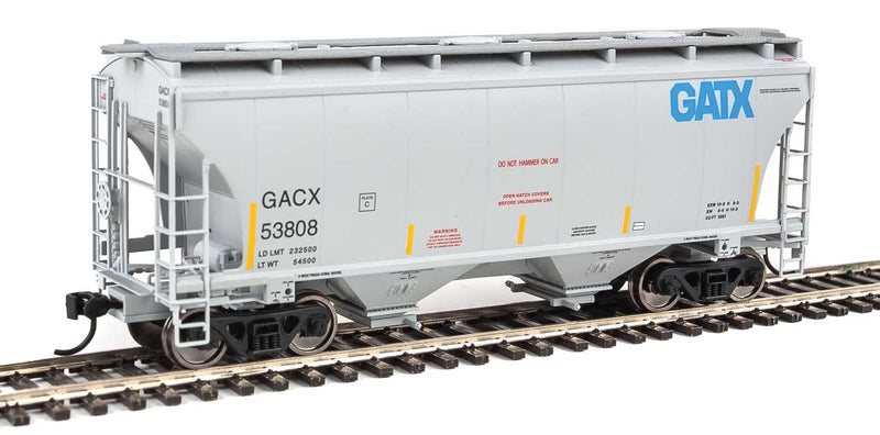 39' Trinity 3281 2-Bay Covered Hopper - Ready to Run -- GATX Corporation GACX #53808-1
