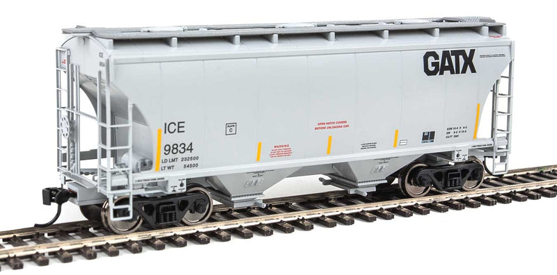 39' Trinity 3281 2-Bay Covered Hopper - Ready to Run -- Iowa, Chicago & Eastern w/GATX Logo #9834-1
