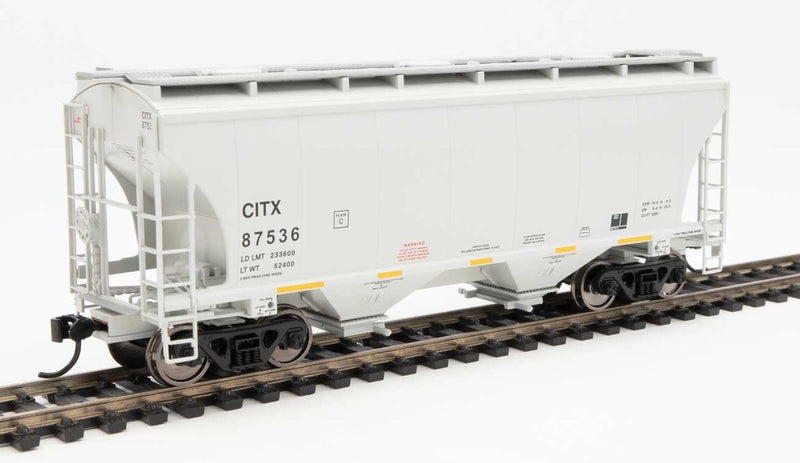 39' Trinity 3281 2-Bay Covered Hopper - Ready-to-Run -- CIT Group CITX #87536-1