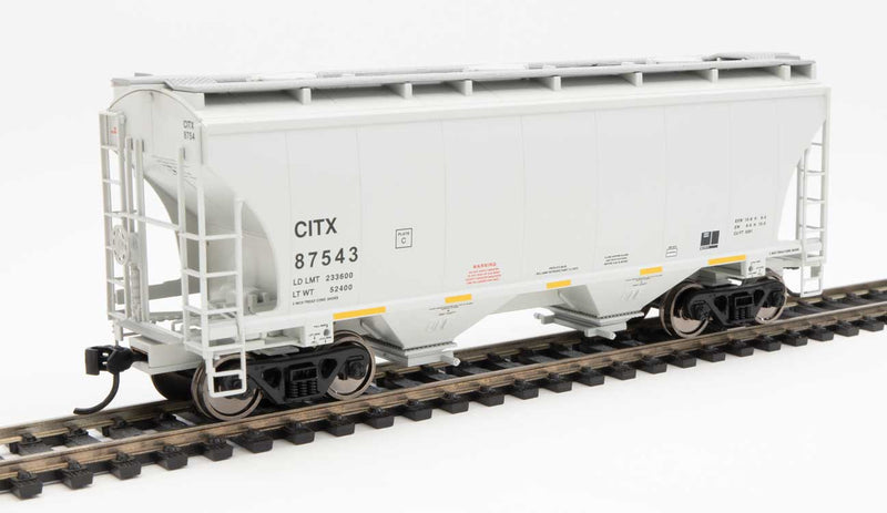 39' Trinity 3281 2-Bay Covered Hopper - Ready to Run -- CIT Group CITX #87543-1