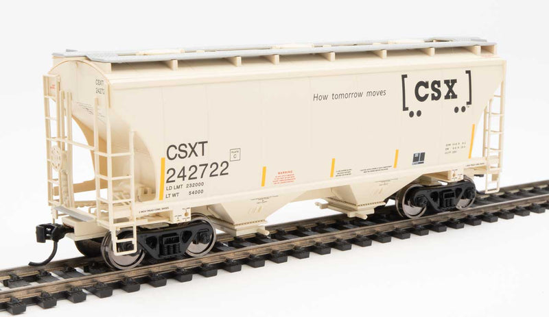 39' Trinity 3281 2-Bay Covered Hopper - Ready to Run -- CSX #242722-1