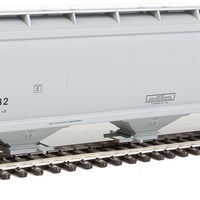 60' NSC 5150 3-Bay Covered Hopper - Ready to Run -- Canadian National #386432 (gray, black; Noodle Logo)