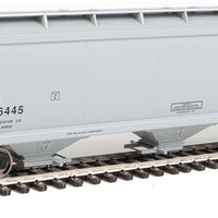 60' NSC 5150 3-Bay Covered Hopper - Ready to Run -- Canadian National #386445 (gray, black; Noodle Logo)