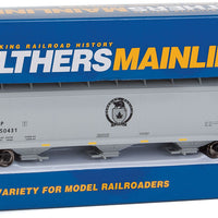 60' NSC 5150 3-Bay Covered Hopper - Ready to Run -- Canadian Pacific #650431 (gray, black; Centered Black Beaver Logo)