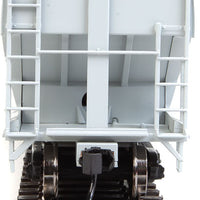 60' NSC 5150 3-Bay Covered Hopper - Ready to Run -- Grain Connect Canada WFRX #856524 (gray, black; Blue & Yellow Logo)