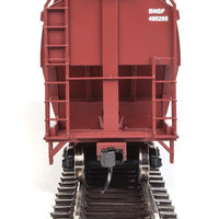 60' NSC 5150 3-Bay Covered Hopper - Ready to Run -- Burlington Northern Santa Fe #495295 (Boxcar Red, white; Wedge Logo)