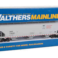 60' NSC 5150 3-Bay Covered Hopper - Ready to Run -- Canadian Pacific SOO #119249 (gray, red, black; Beaver Logo)