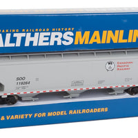60' NSC 5150 3-Bay Covered Hopper - Ready to Run -- Canadian Pacific SOO #119264 (gray, red, black, Beaver Logo)