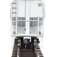 60' NSC 5150 3-Bay Covered Hopper - Ready to Run -- Chicago Freight Car Leasing CRDX #13877 (gray)