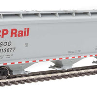 60' NSC 5150 3-Bay Covered Hopper - Ready to Run -- Canadian Pacific #113677 - SOO reporting marks