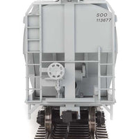 60' NSC 5150 3-Bay Covered Hopper - Ready to Run -- Canadian Pacific #113677 - SOO reporting marks