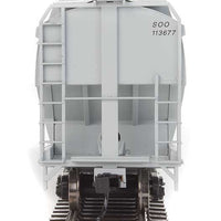60' NSC 5150 3-Bay Covered Hopper - Ready to Run -- Canadian Pacific #113677 - SOO reporting marks