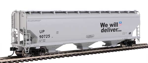 60' NSC 5150 3-Bay Covered Hopper - Ready to Run -- Union Pacific(R) #90725-1